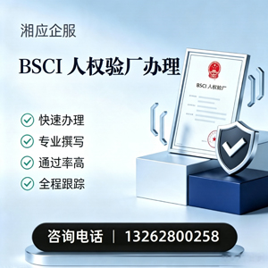 安徽BSCI人权验厂申请服务