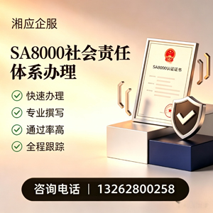 安徽SA8000社会责任体系认证服务